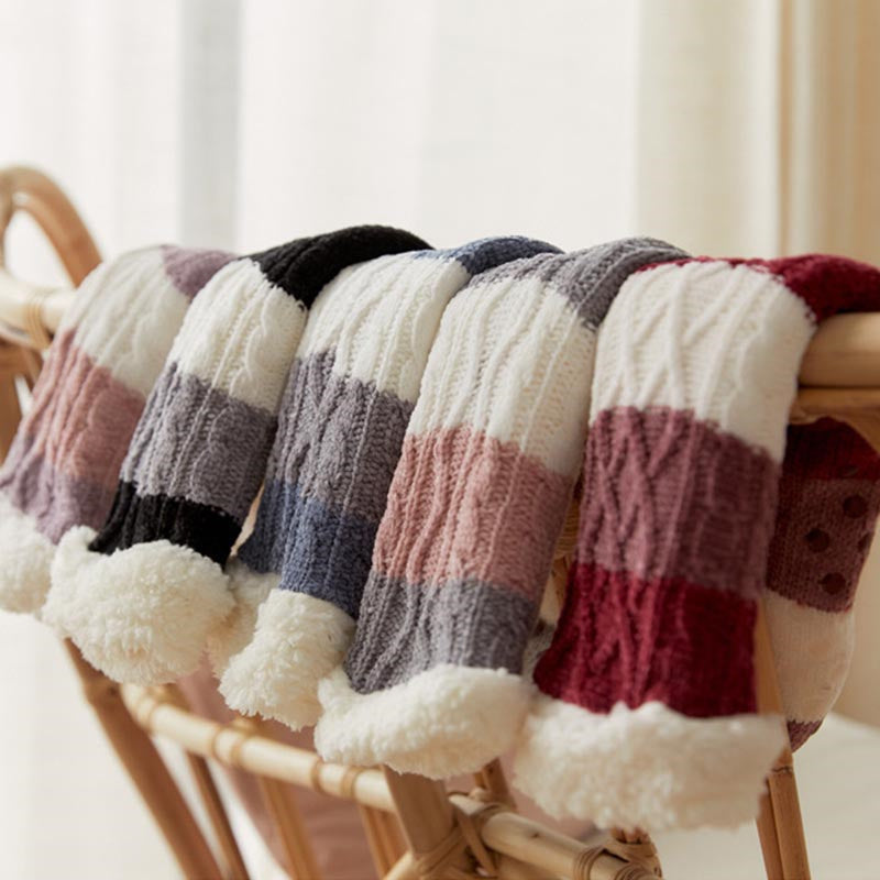 Women's Winter Fleece Thermal Fuzzy Slipper Socks