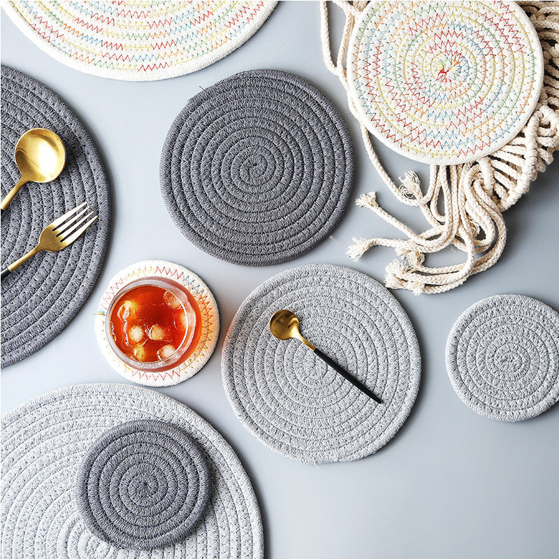 Round Cotton Placemat Set of 4