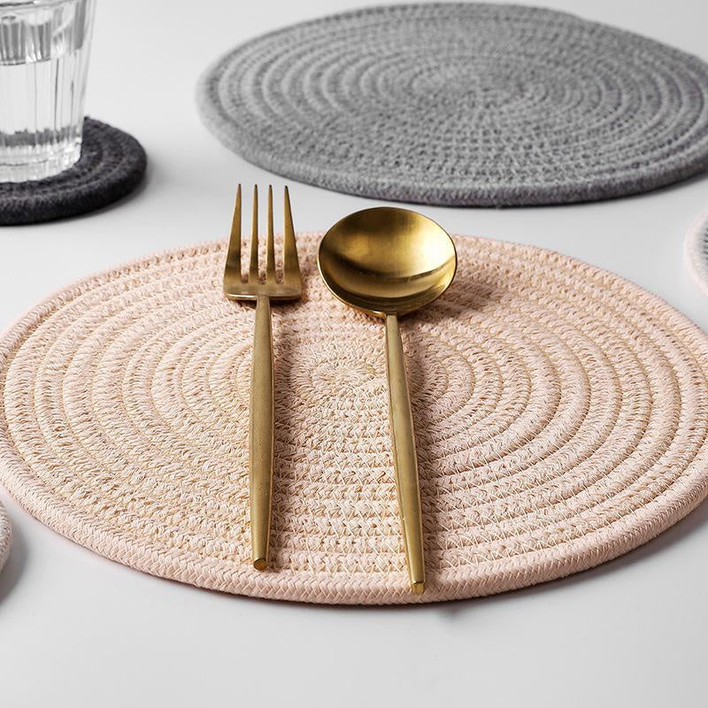 Round Cotton Placemat Set of 4