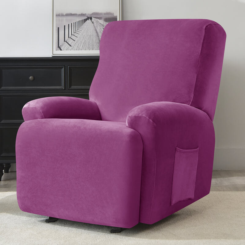 Stretch Velvet Recliner Chair Covers