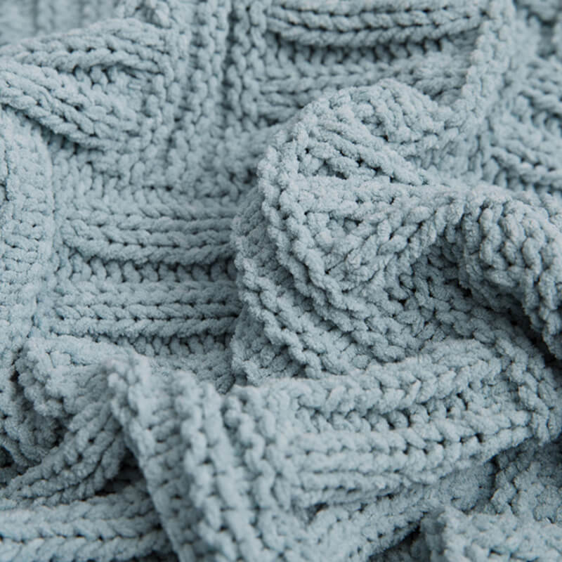 Double Layer Thicken Warm Knit Wool Blanket