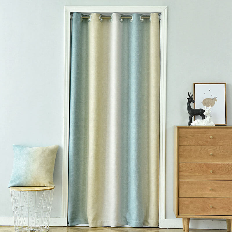 Blackout Sliding Door Curtain with Tie Rope