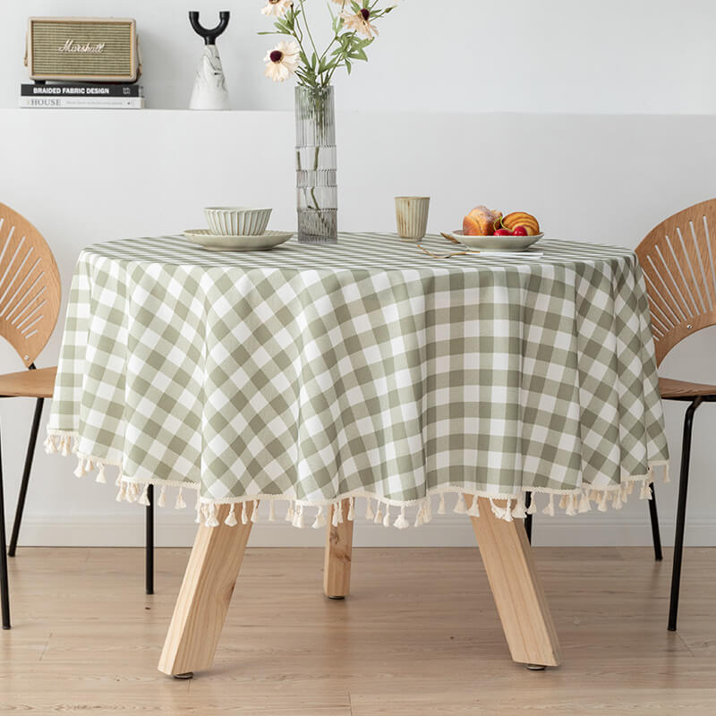 Waterproof Wipeable Round Tablecloths