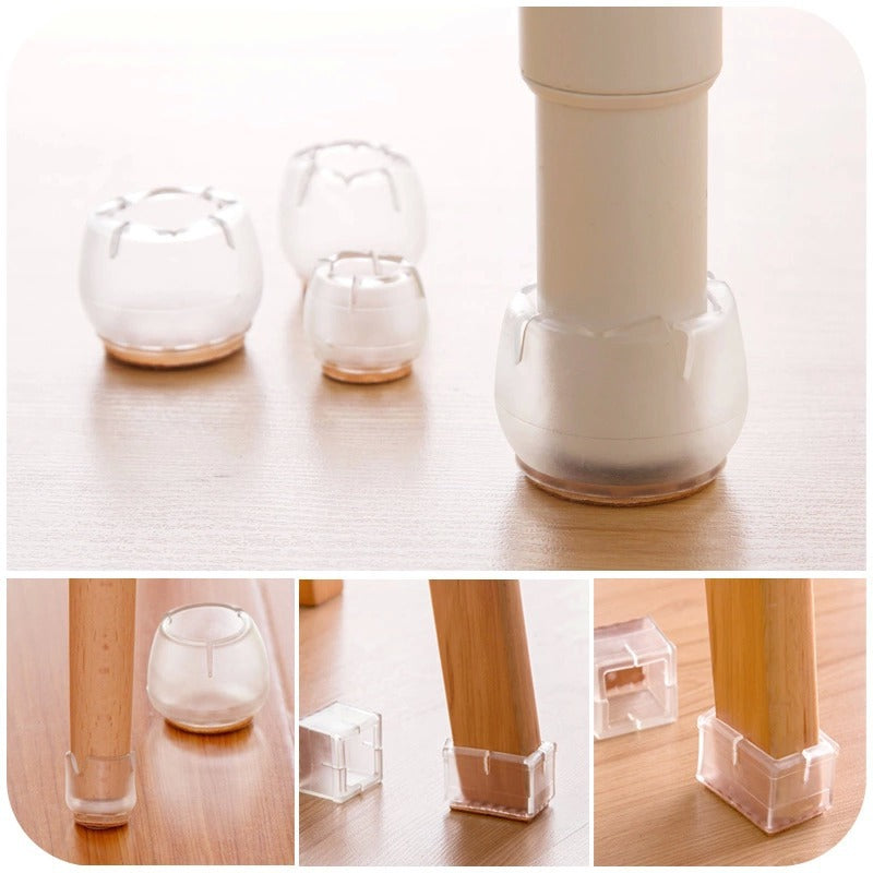 24Pcs Silicone Chair Leg Floor Protectors