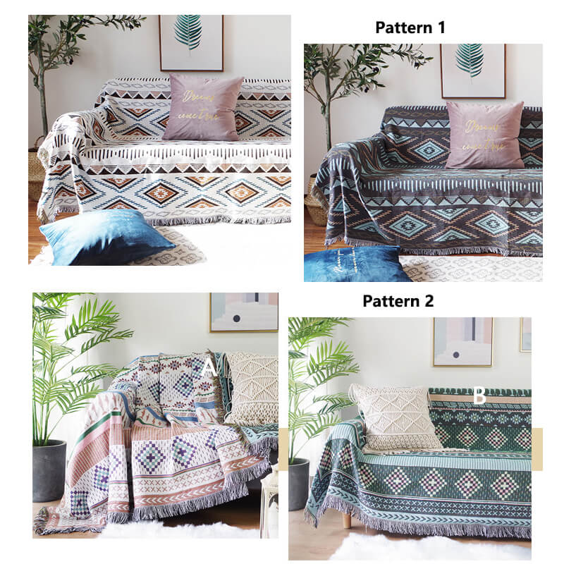 Bohemian Throw Blankets with Tassels