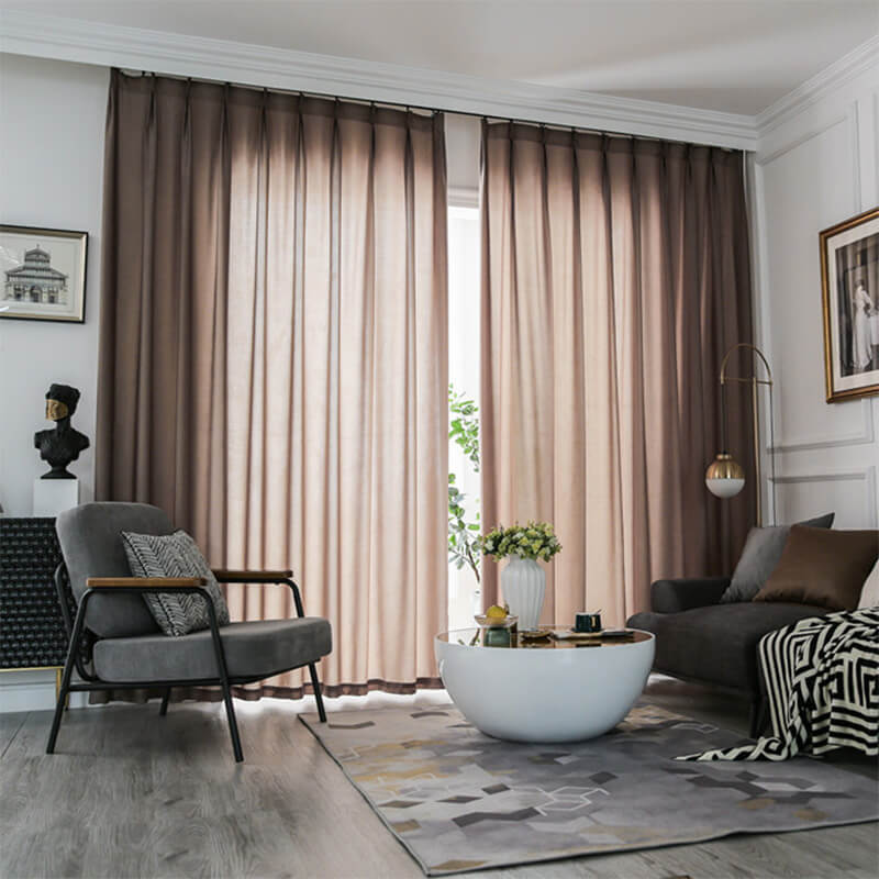 Light Filtering White Voile Curtain with Hooks