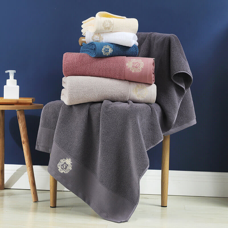 2Pcs Luxury Cotton Super Soft Bath Towel 400GSM