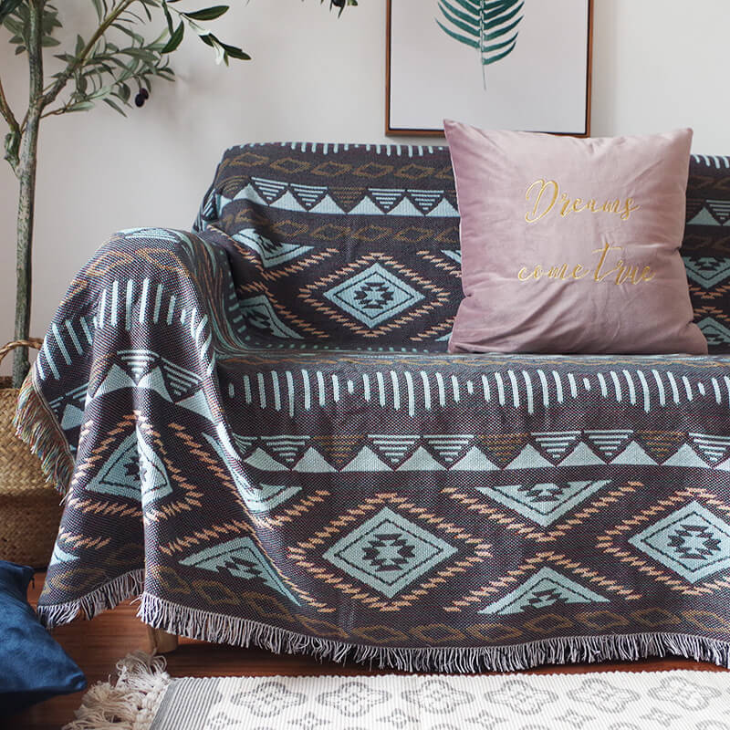 Bohemian Throw Blankets with Tassels
