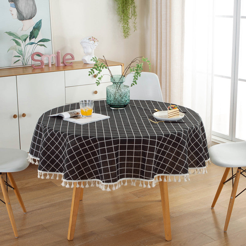 Waterproof Wipeable Round Tablecloths