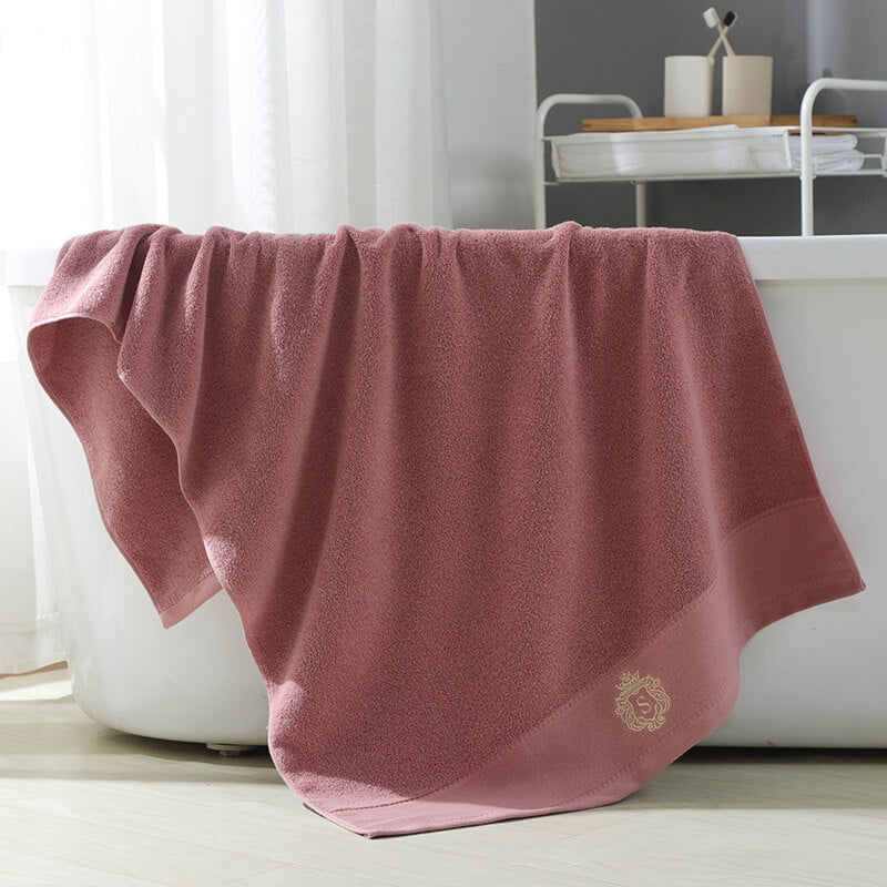 2Pcs Luxury Cotton Super Soft Bath Towel 400GSM