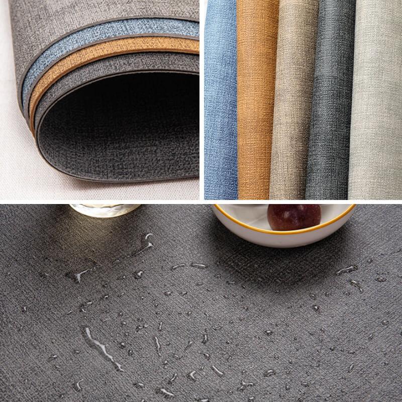 4pcs Rectangle Leather Placemats, Waterproof Washable Table Place Mat