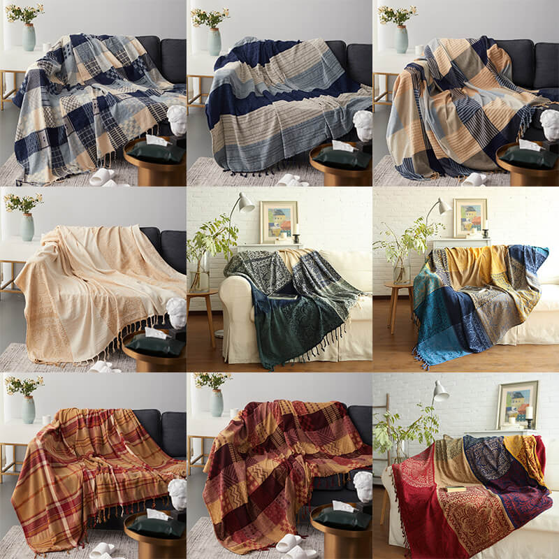 Chenille Jacquard Sofa Throw Cover
