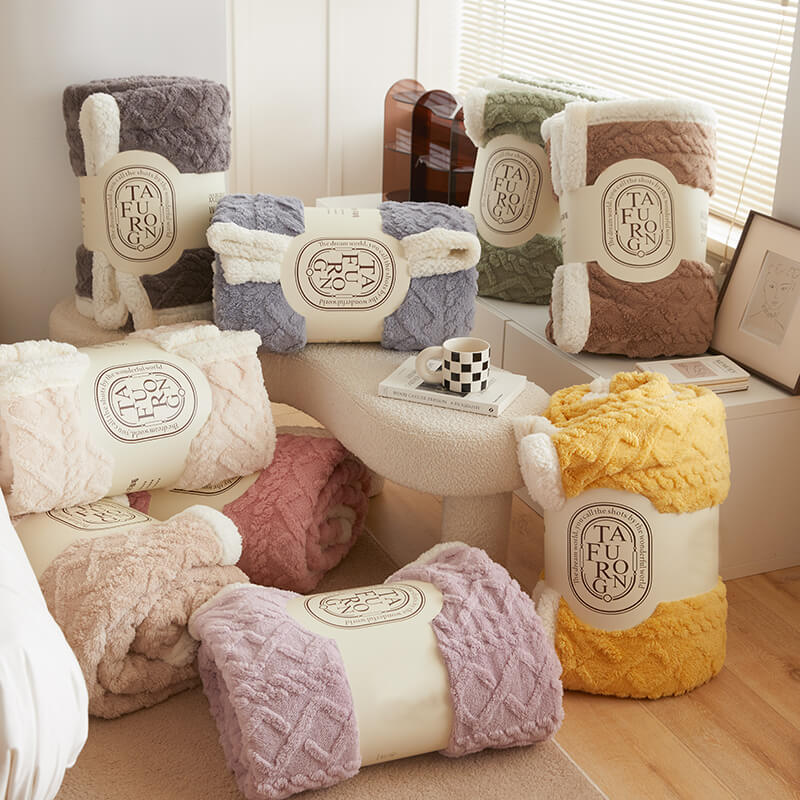 Sherpa Fleece Blanket for Beds