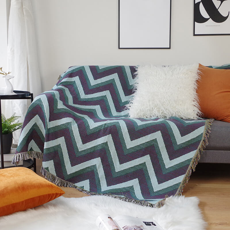 Bohemian Throw Blankets with Tassels