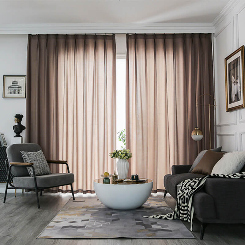 Light Filtering White Voile Curtain with Hooks