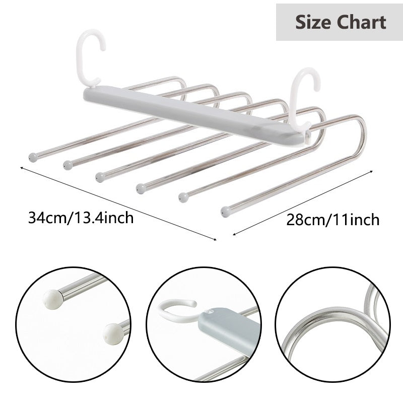 6-in-1 Space Saving Hangers Size Chart