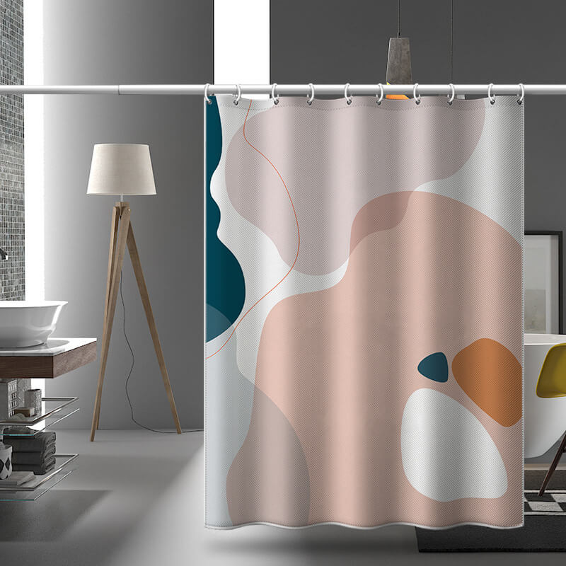 Polyester Waterproof Bathroom Curtain