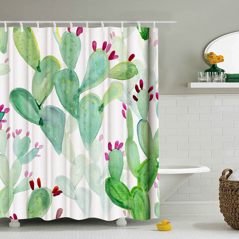 Floral Shower Curtains with Hook