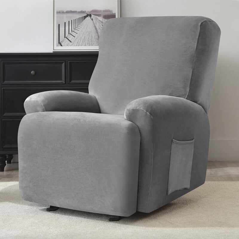 Stretch Velvet Recliner Chair Covers