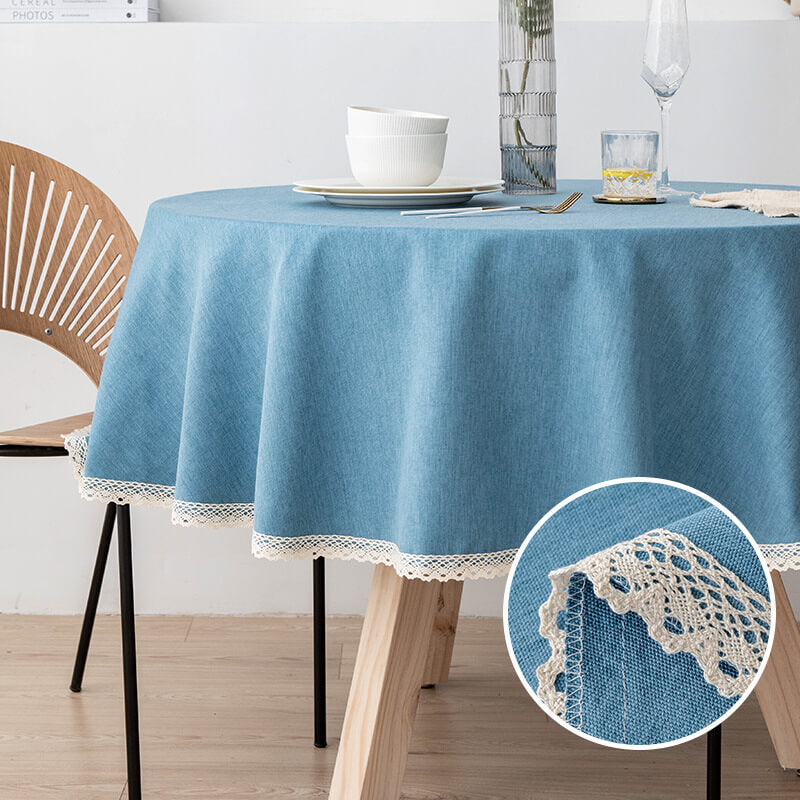 Waterproof Wipeable Round Tablecloths