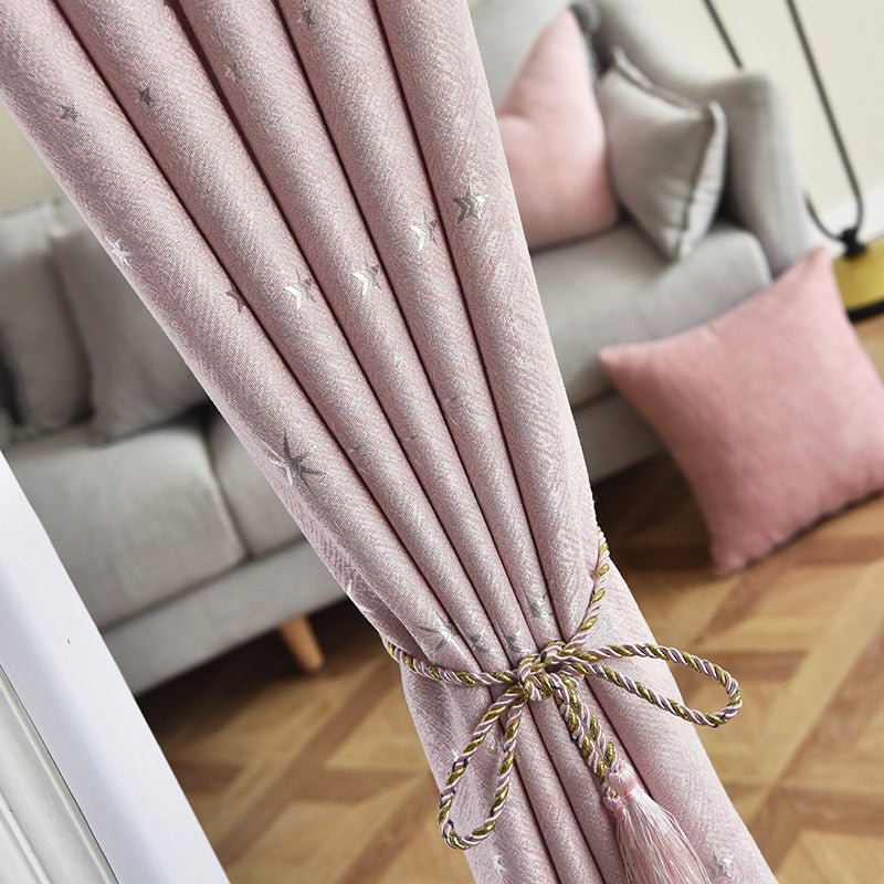 Punch-Free Blackout Door Curtain Stylish Simplicity