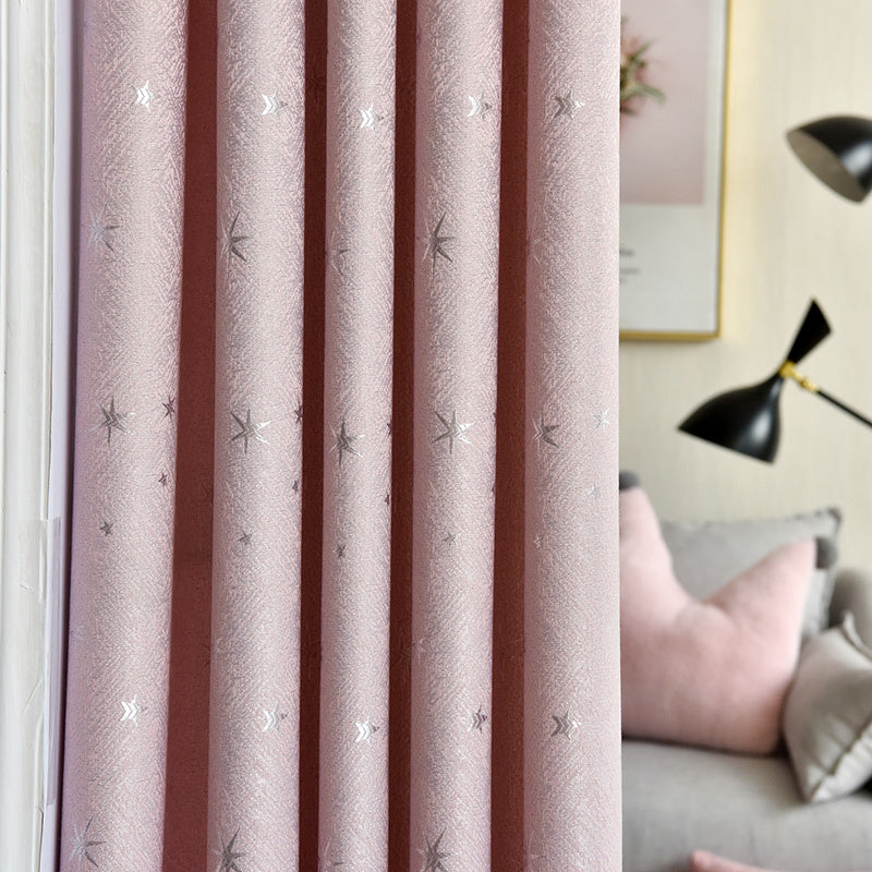 Punch-Free Blackout Door Curtain Stylish Simplicity