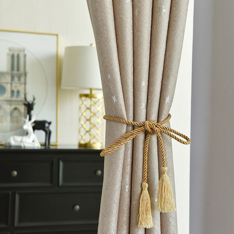 Punch-Free Blackout Door Curtain Stylish Simplicity