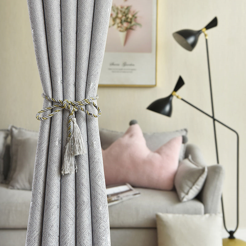 Punch-Free Blackout Door Curtain Stylish Simplicity