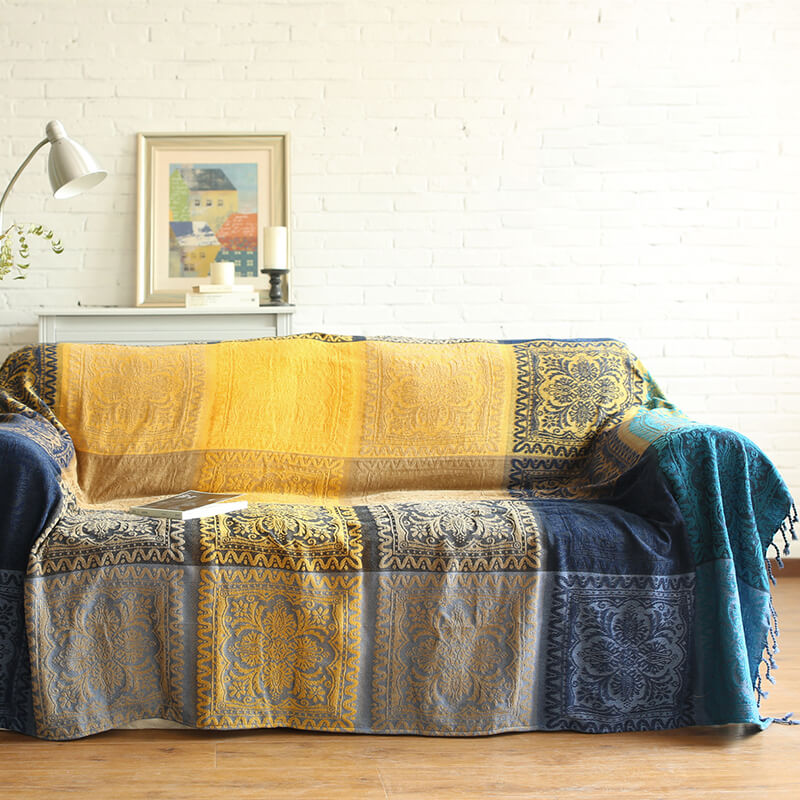 Chenille Jacquard Sofa Throw Cover