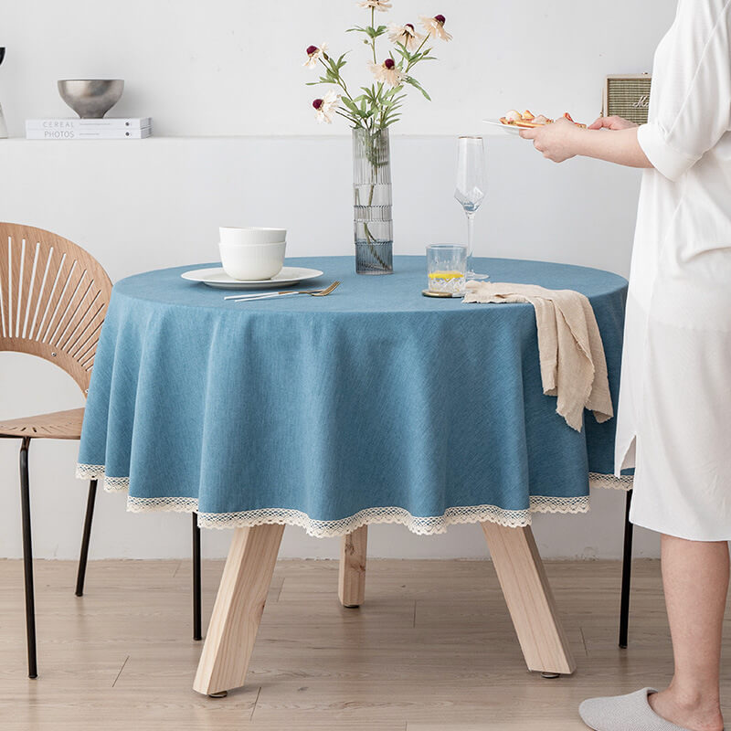 Waterproof Wipeable Round Tablecloths