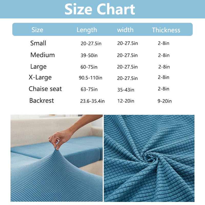 High Stretch Jacquard Sofa Cushion Covers