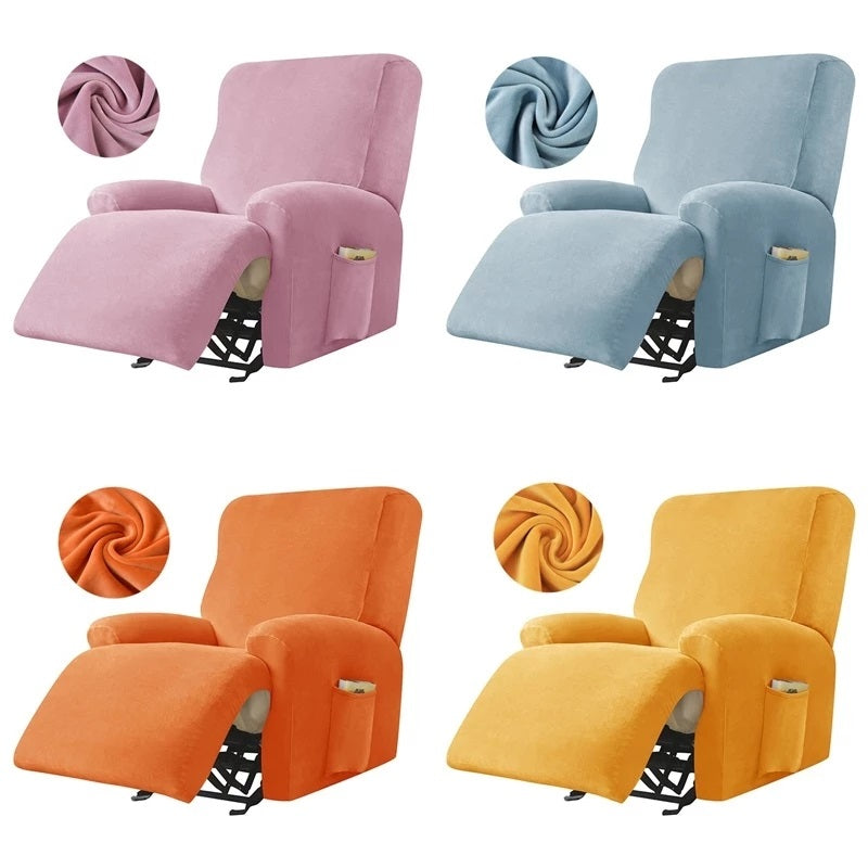 Stretch Velvet Recliner Chair Covers