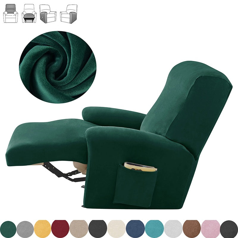Stretch Velvet Recliner Chair Covers