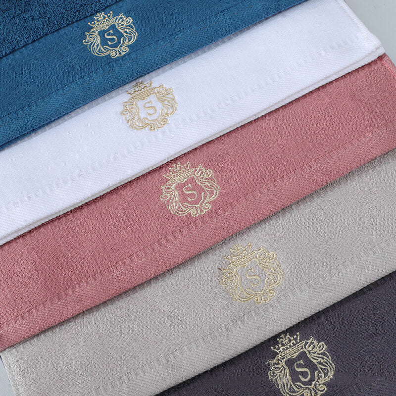 2Pcs Luxury Cotton Super Soft Bath Towel 400GSM