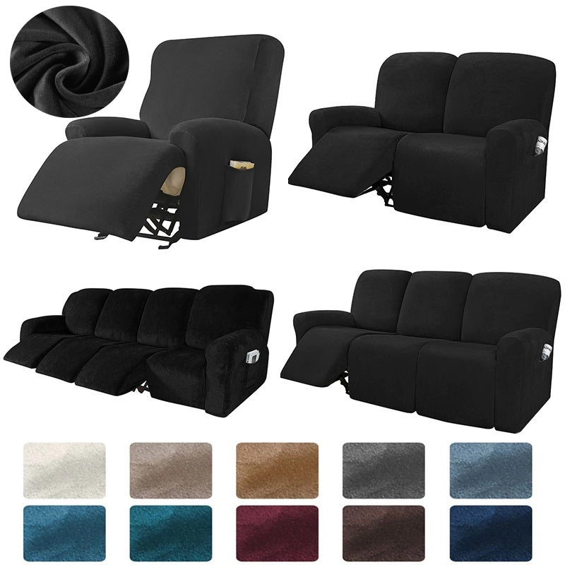 Stretch Velvet Recliner Chair Covers