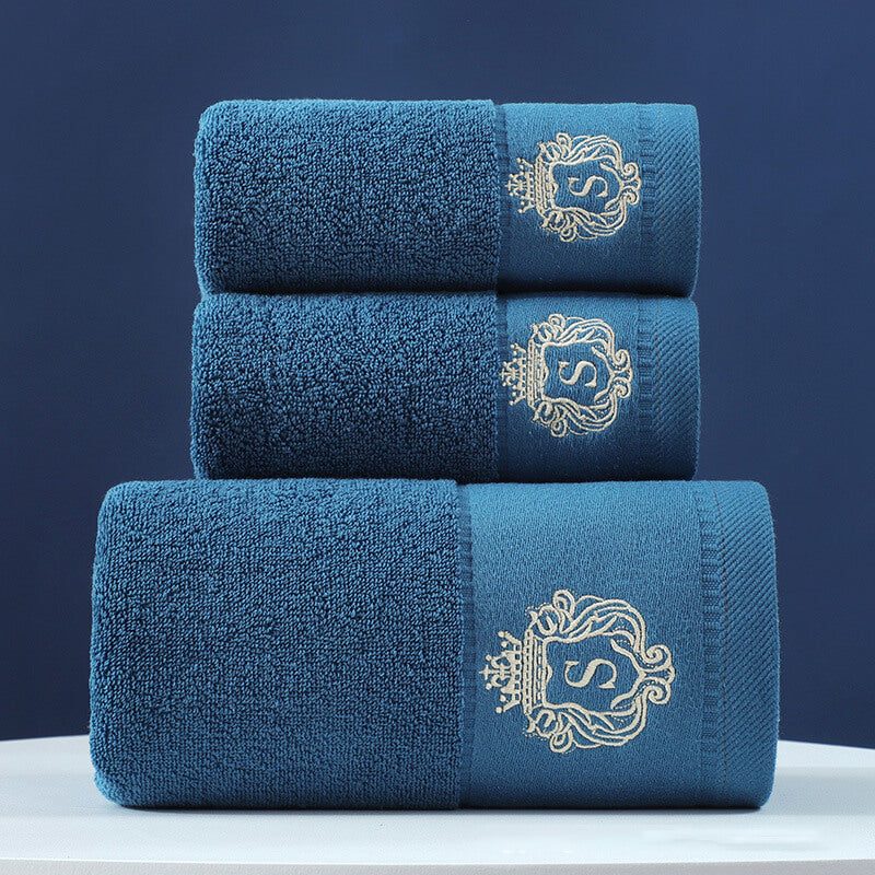 2Pcs Luxury Cotton Super Soft Bath Towel 400GSM