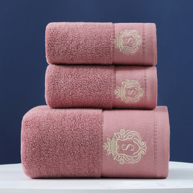 2Pcs Luxury Cotton Super Soft Bath Towel 400GSM
