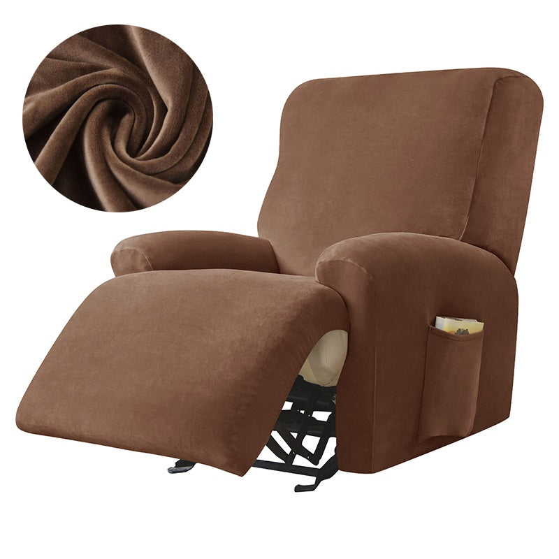 Stretch Velvet Recliner Chair Covers