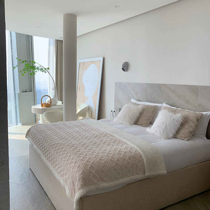 Sherpa Fleece Blanket for Beds