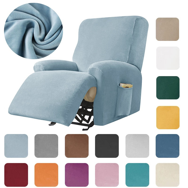 Stretch Velvet Recliner Chair Covers