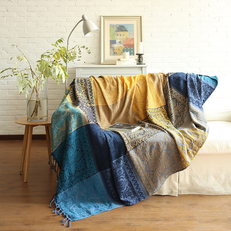 Chenille Jacquard Sofa Throw Cover