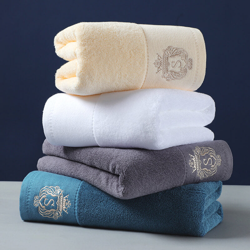 2Pcs Luxury Cotton Super Soft Bath Towel 400GSM