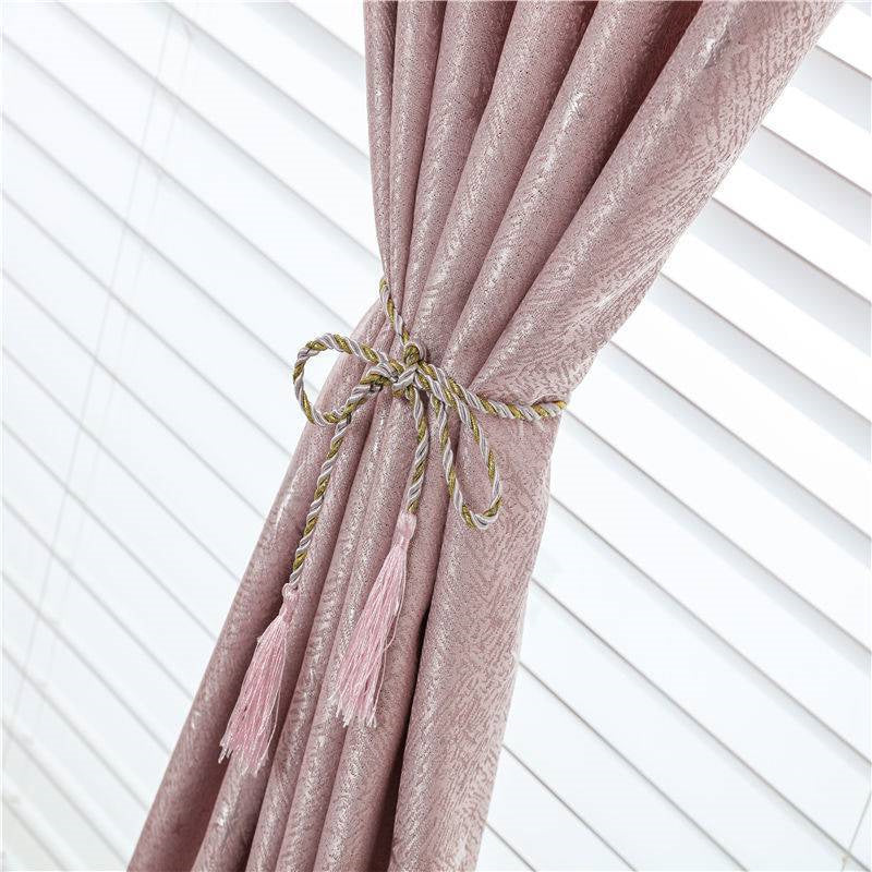 Punch-Free Blackout Door Curtain Stylish Simplicity