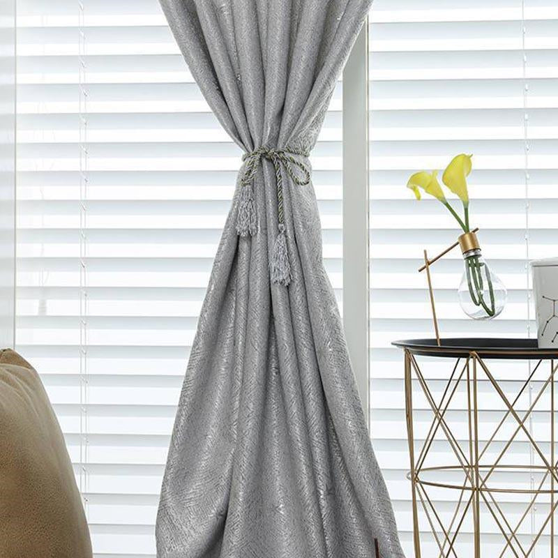 Punch-Free Blackout Door Curtain Stylish Simplicity