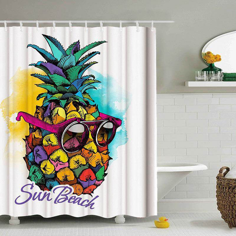 Floral Shower Curtains with Hook