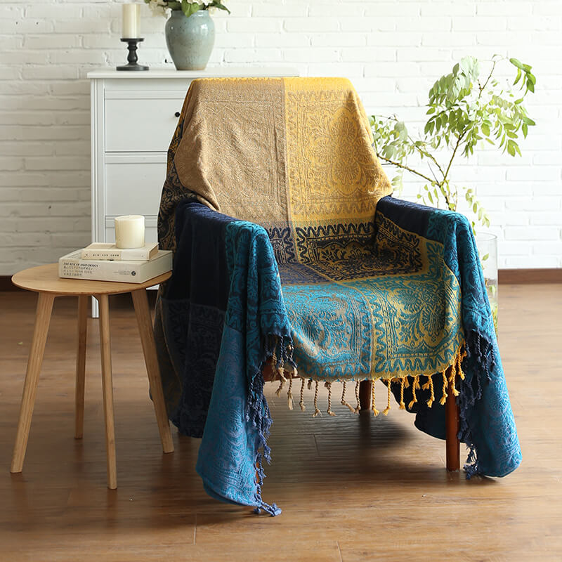 Chenille Jacquard Sofa Throw Cover