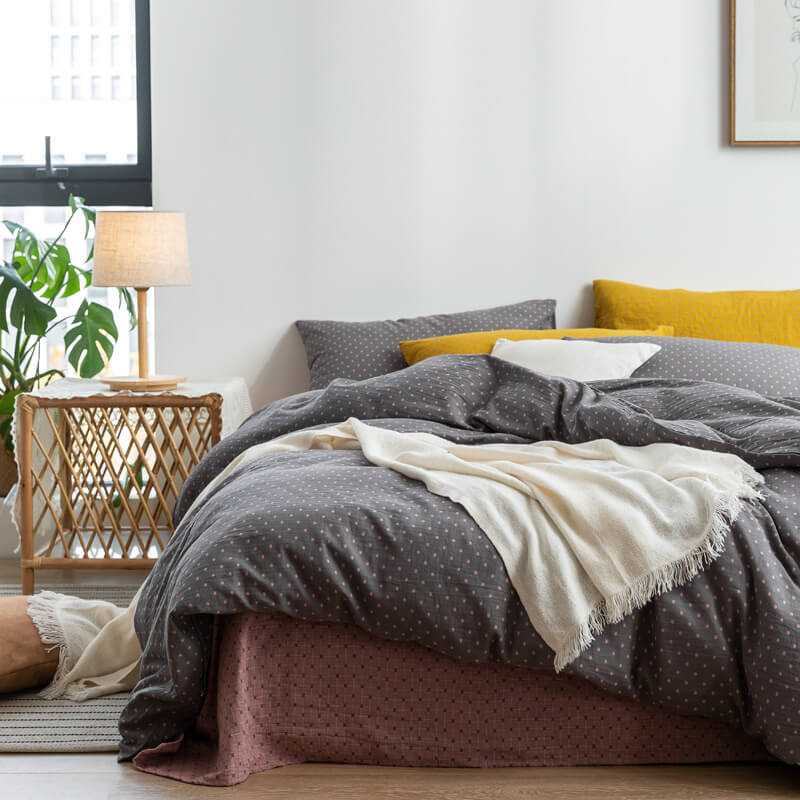 Cotton Yarn Dyed  Duvet Cover Set