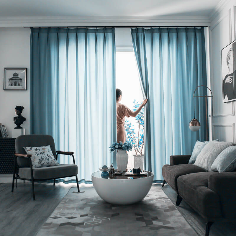Light Filtering White Voile Curtain with Hooks