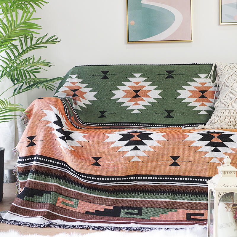 Bohemian Throw Blankets with Tassels