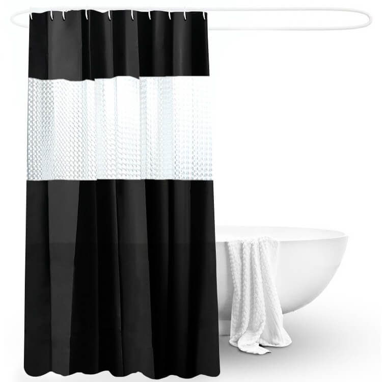 PEVA Fabric Shower Curtain